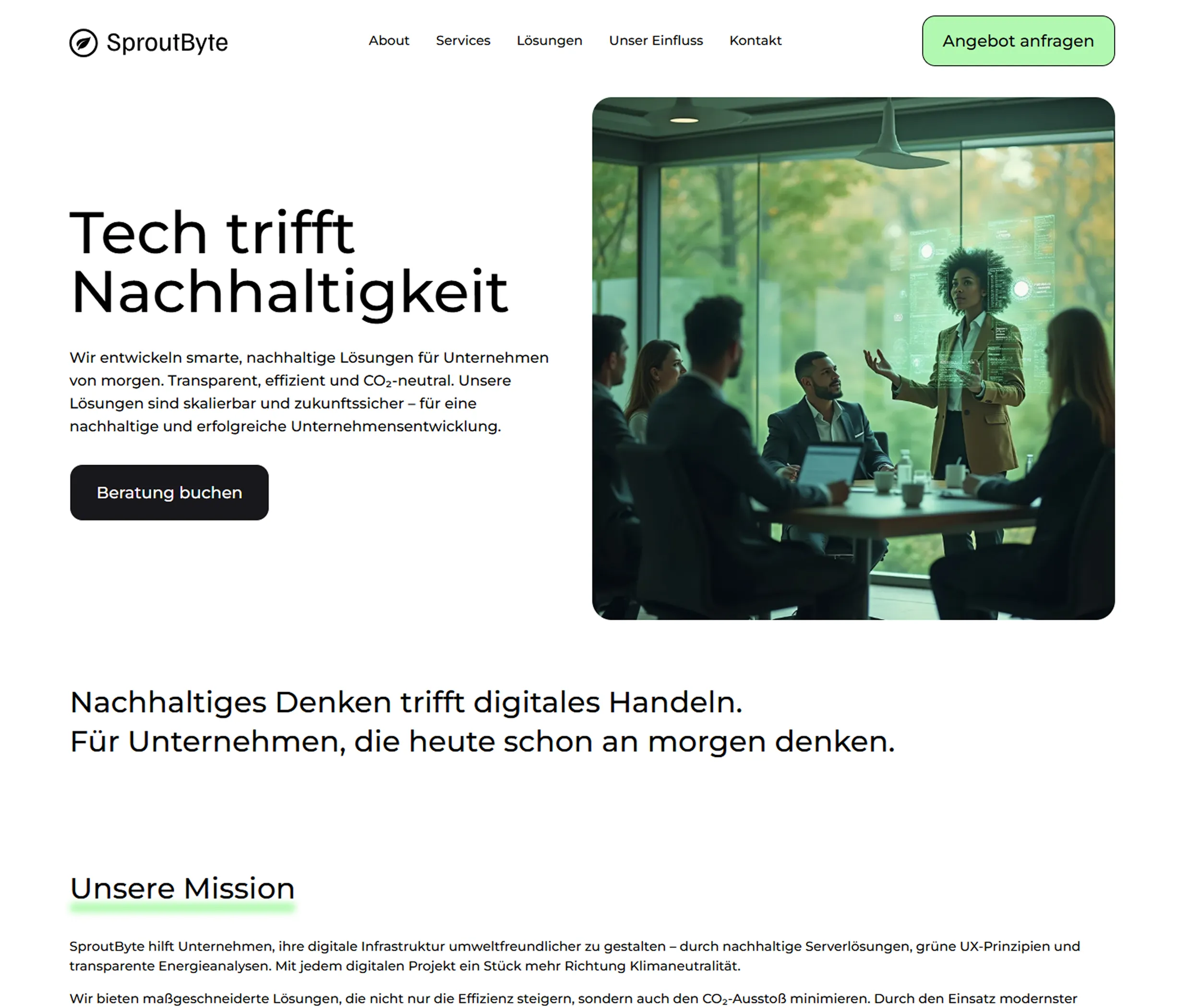 Sproutbyte Website Hero Section